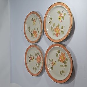 JI Sconecrest Andre 227 Peach Blossoms 4 Bread Butter Plates
